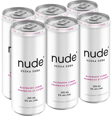 BCLIQUOR Nude Vodka Soda - Raspberry Lemon Can