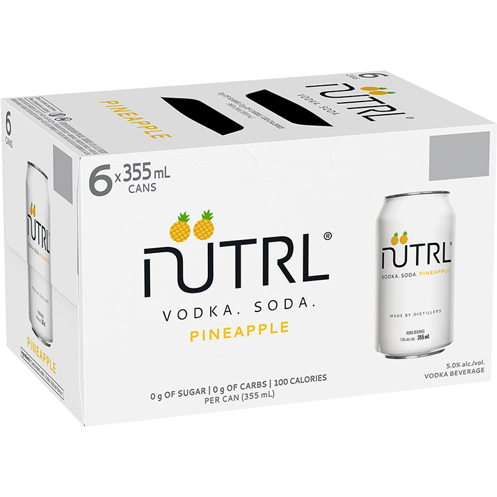 BCLIQUOR Nutrl - Vodka Soda Pineapple Can