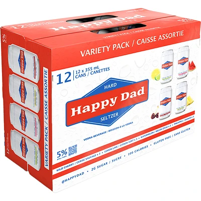 BCLIQUOR Happy Dad - Hard Seltzer Variety Pack Can