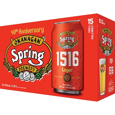 BCLIQUOR Okanagan Spring - 1516 Bavarian Lager Can