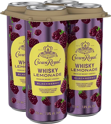BCLIQUOR Crown Royal - Blackberry Whiskey Lemonade Can