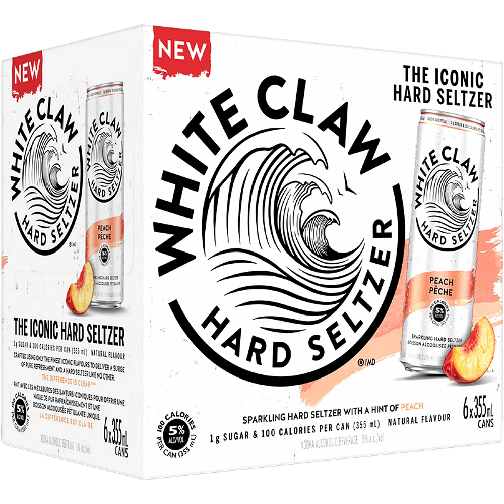 BCLIQUOR White Claw - Peach Can