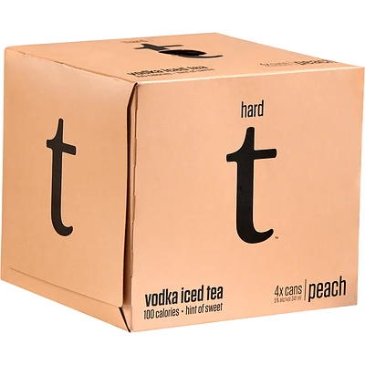 BCLIQUOR Hard T - Peach Vodka Iced Tea Can