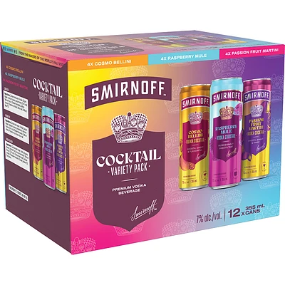 BCLIQUOR Smirnoff - Cocktail Variety Pack