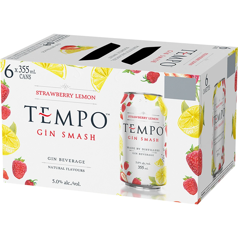 BCLIQUOR Tempo - Gin Smash Strawberry Lemon Can