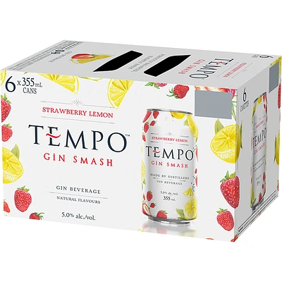 BCLIQUOR Tempo - Gin Smash Strawberry Lemon Can