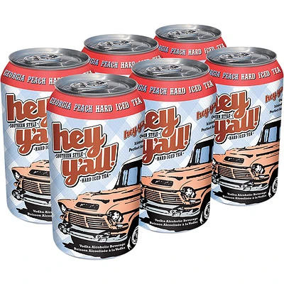 BCLIQUOR Hey Y'all - Georgia Peach Hard Iced Tea Can