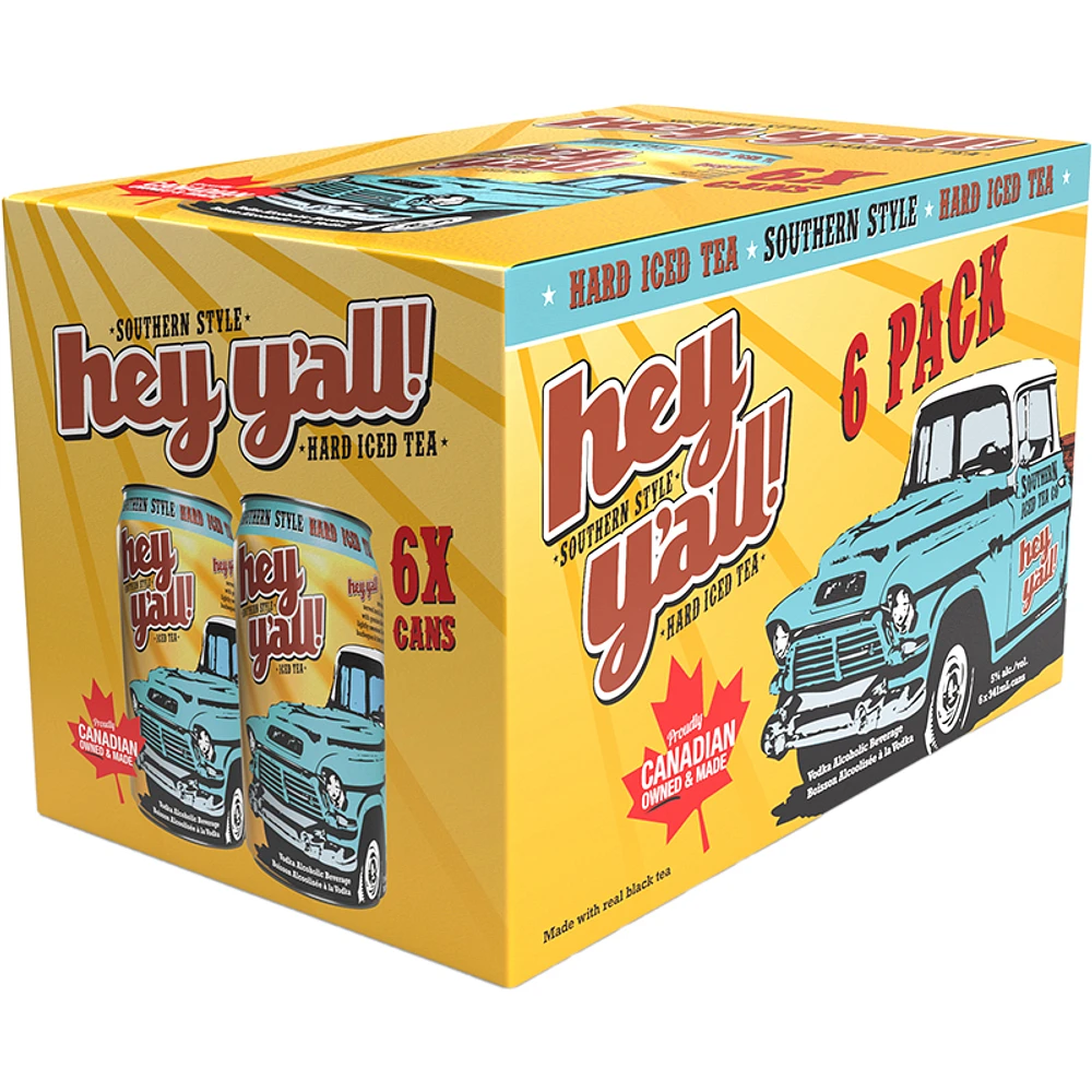BCLIQUOR Hey Y'all - Hard Iced Tea Can
