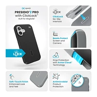 Speck Case with ClickLock/MagSafe for iPhone 16 Plus