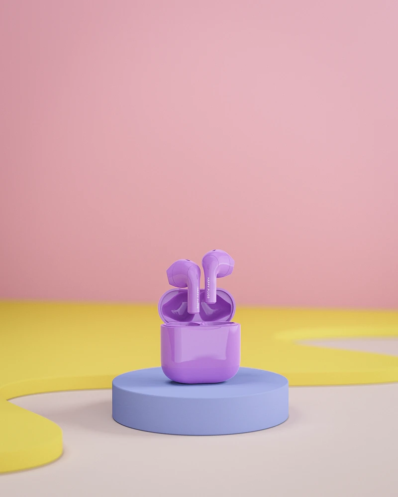 Happy Plugs Joy Wireless Earbuds - Purple
