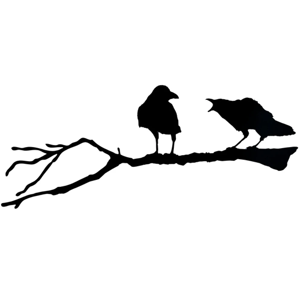 Crow Couple on a Branch