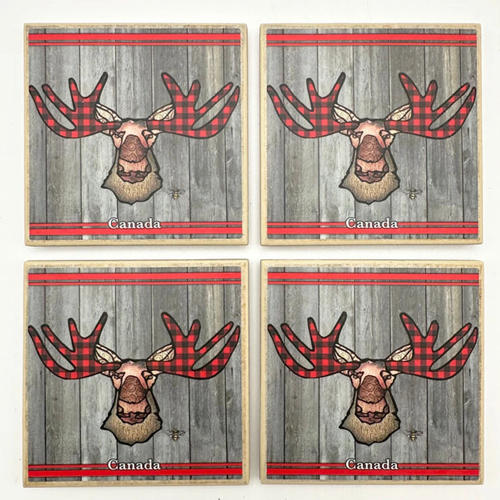 Funky Moose Coasters