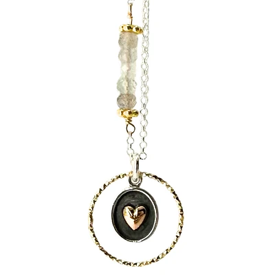 Shadow Box Heart Necklace