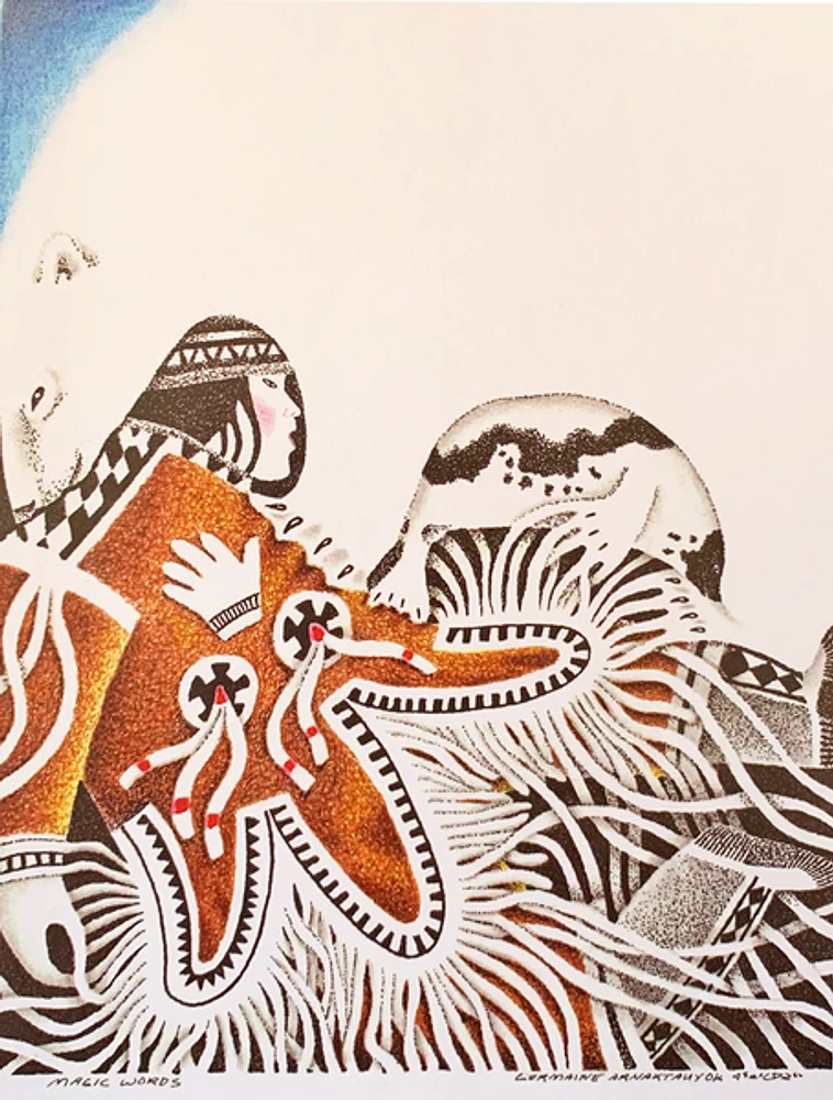 "Magic Words" Inuit Art Card