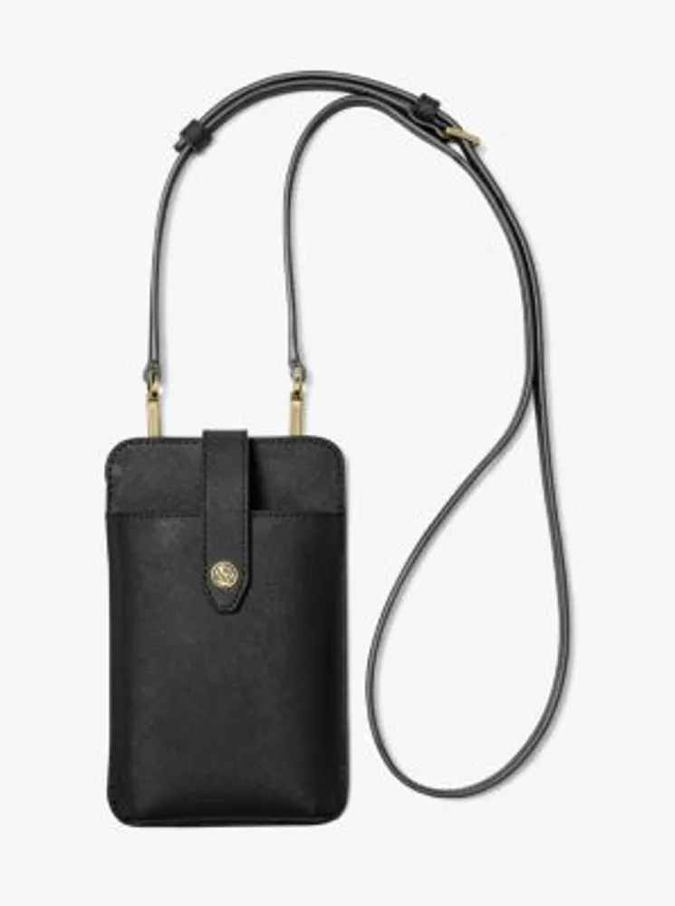 Michael Kors Saffiano Leather Smartphone Crossbody Bag