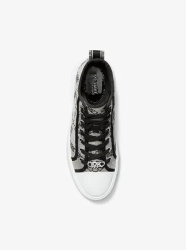 Michael Kors Evy Empire Logo Jacquard High-Top Sneaker