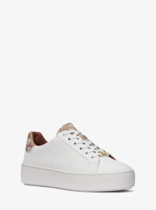 【Michael Kors】Poppy Faux Leather and Logo Sneaker 49F3POFS1L-2171_1_640x.webp