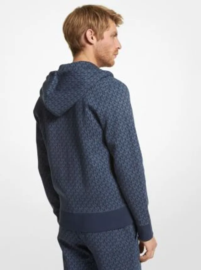 Michael Kors Logo Cotton Blend Zip-Up Hoodie | Square One