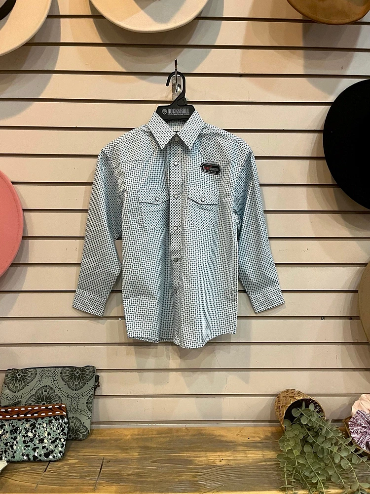 Turquoise Diamond Snap Shirt