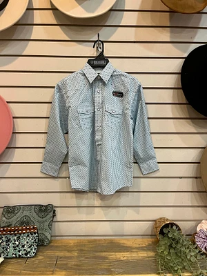 Turquoise Diamond Snap Shirt