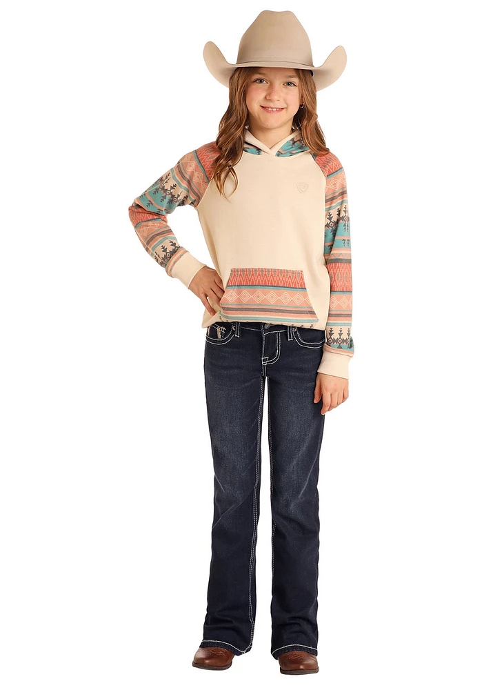 Horse Emblem Bootcut Jeans - Dark Wash