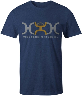 Loop Navy Short Sleeve T-Shirt with Grey/Mustard Logo