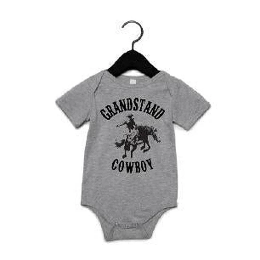 Grandstand Cowboy Bodysuit - Grey
