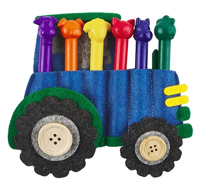 Tractor Crayon Holder