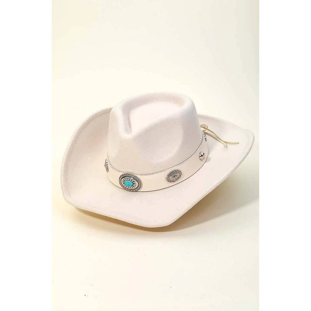 Boho Disc Strap Cowboy Hat: IV