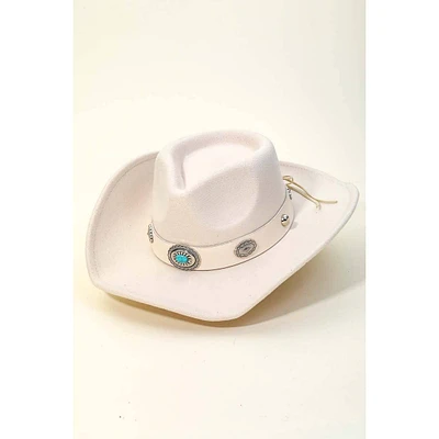 Boho Disc Strap Cowboy Hat: IV