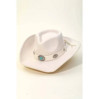 Boho Disc Strap Cowboy Hat: IV