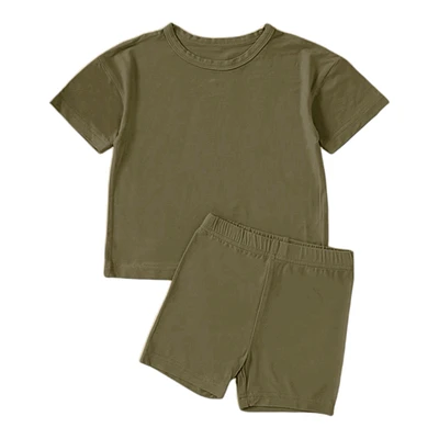 Bamboo Short Sleeve Set (Moss)