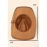 Studded Ribbon Strap Western Cowboy Hat