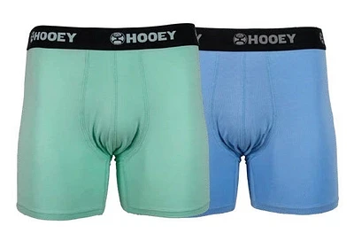 Hooey Briefs Moonlit Ocean and Sea Foam 2 Piece Bamboo with Black Band Logo