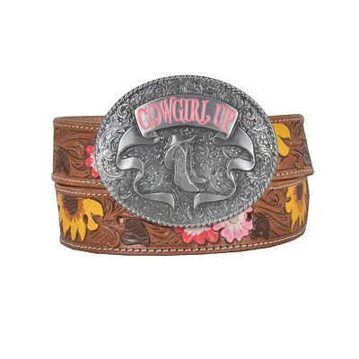 Cowgirl Up Hand Tooled Belt