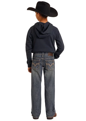 Rope Emb Bootcut Jeans