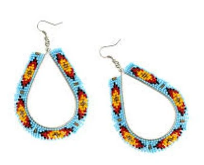 Where Water Runs Beaded Earrings