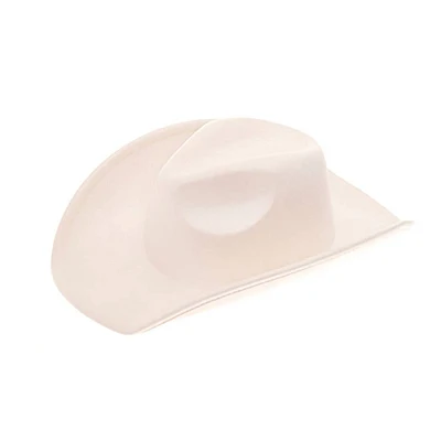Vegan Suede Classic Cowboy Hat - Adjustable & Durable: Ivory
