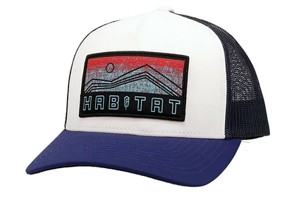 Habitat White/Navy Hat