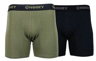 Hooey Briefs Olive and Black 2 Piece Bamboo with Band Grey Logo
