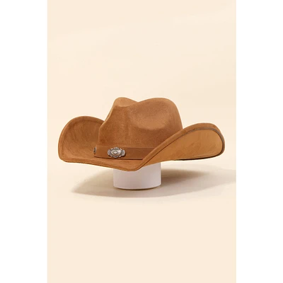 Studded Ribbon Strap Western Cowboy Hat