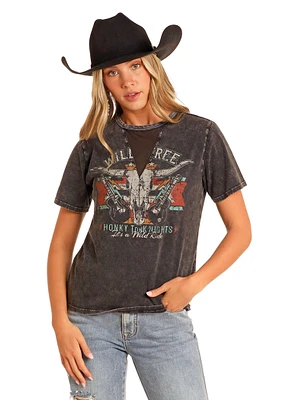 Graphic T with Mesh