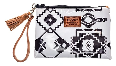 Whiteriver White/Black Wristlet