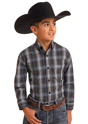 Boys LS Button Shirt