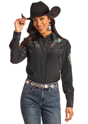Embroidered Retro Shirt