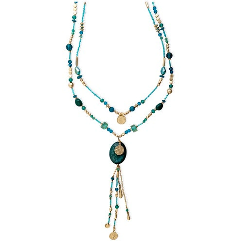 Bluestone Shine Strand Necklace