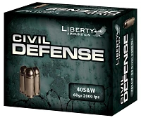 Liberty Ammunition Civil Defense .40 S&W 60-Grain Centerfire Handgun Ammunition