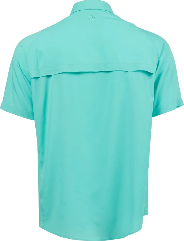 Chemise Homme, Chemise Funky Imprimé Poisson Rouge Chemise Hawaïenne Col Cubain Bleu Chemise À Manches Courtes Boutonné Devant Haut Doux Hommes Chemise De Plage pour Hommes, 2XL