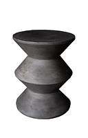 Concrete Inverted Side Table - White