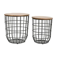 Rondo Nesting End Table - Black